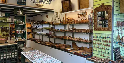 Unique Shopfront in Tolo Featuring Wooden Objects